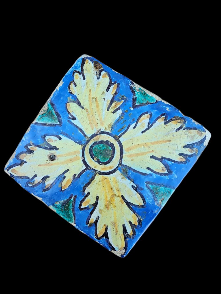  Azulejo - Antichissima piastrella di Caltagirone - Sicilia - Antiguo  #2.1