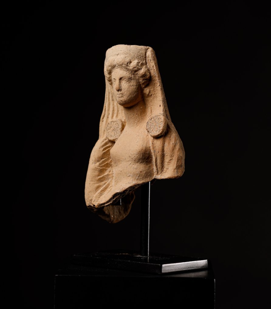 Antico Greco Divinità femminile vestita di peplo - 12 cm #2.1