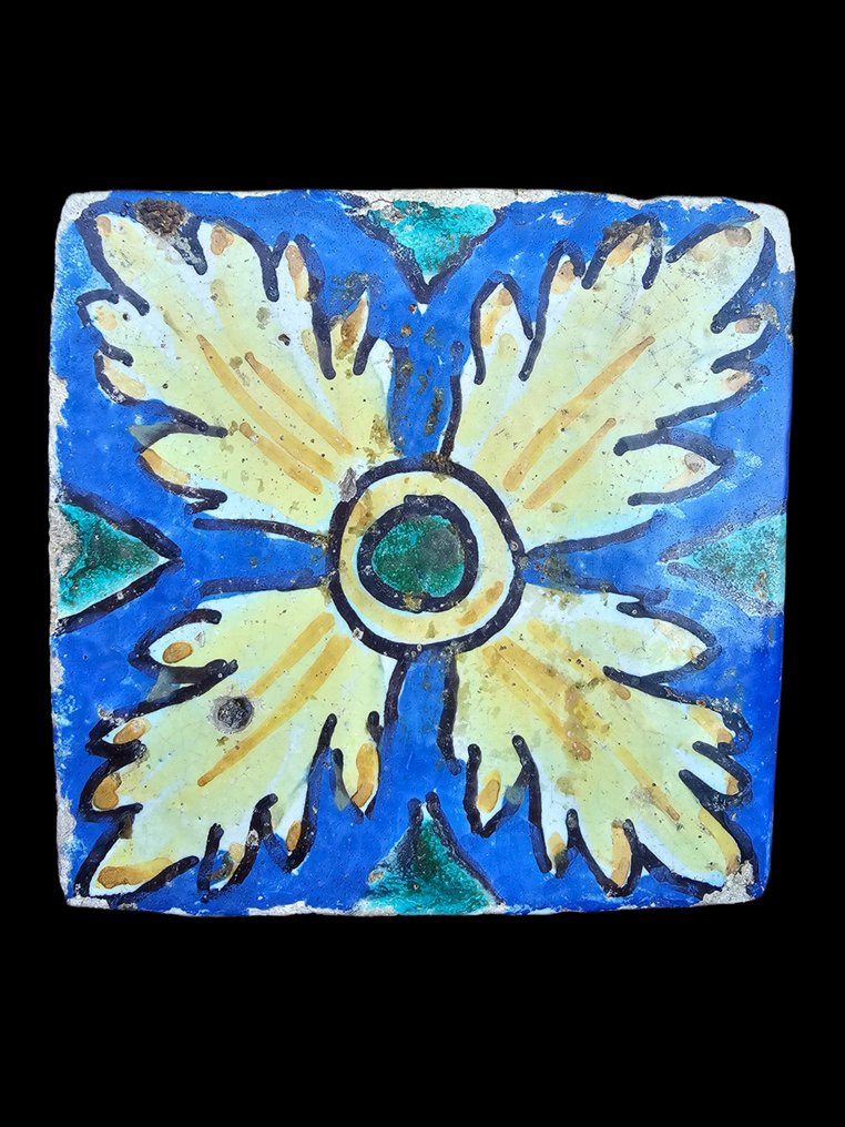  Azulejo - Antichissima piastrella di Caltagirone - Sicilia - Antiguo  #1.1