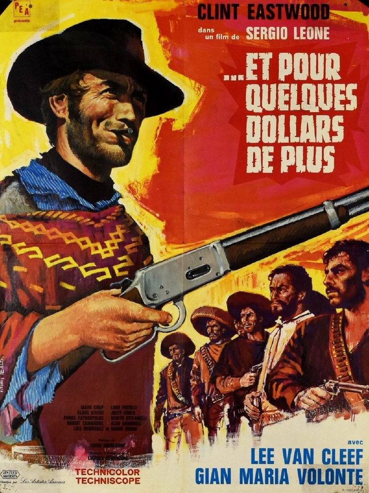 Clint Eastwood For a Few Dollars More Original French Moyenne 1966 #2.1