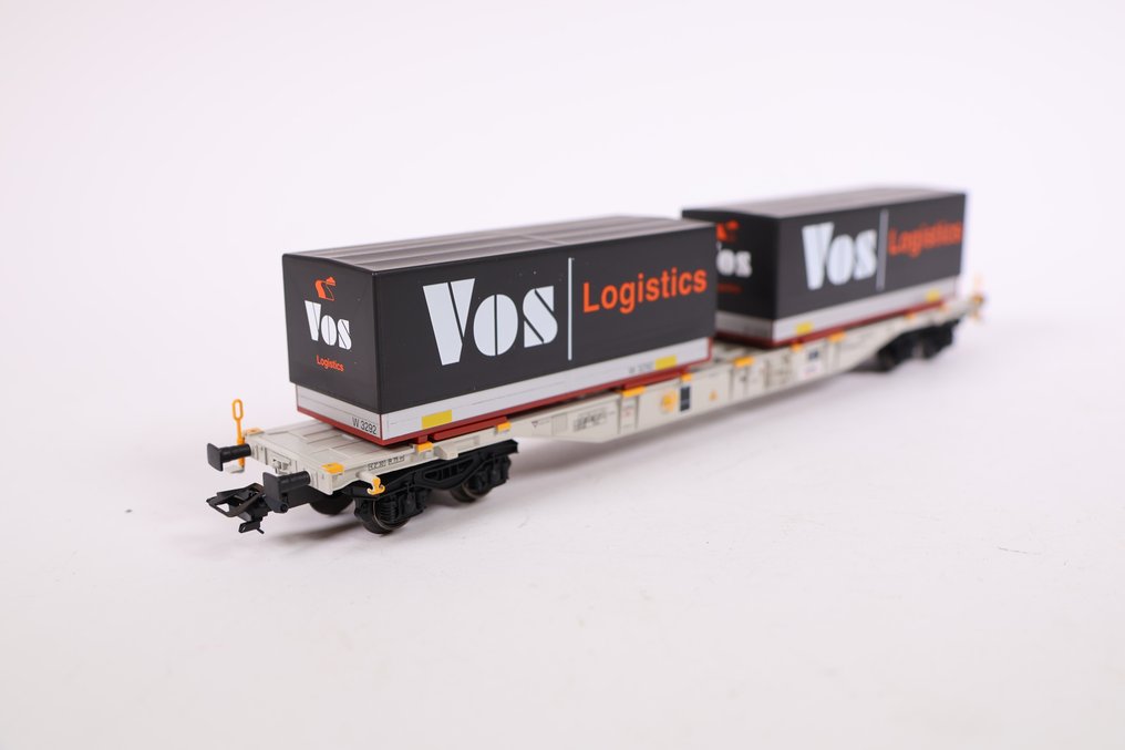 Märklin H0 - 47081-01 - Vagão de carga de modelismo ferroviário (1) - Transportador de contêineres tipo Sgnss 'Vos Logistics' - Hupac #3.2