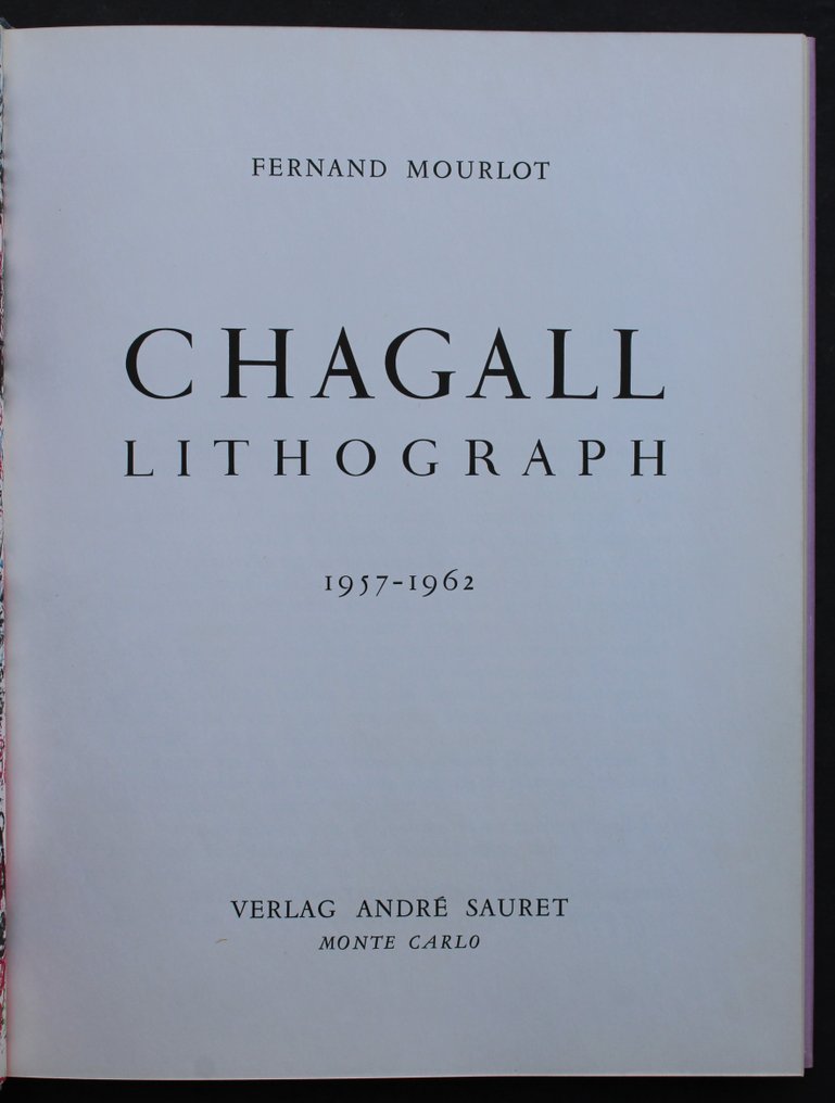 Fernand Mourlot - Marc Chagall, Lithograph 1957-1962, Band II - 1963 #1.2