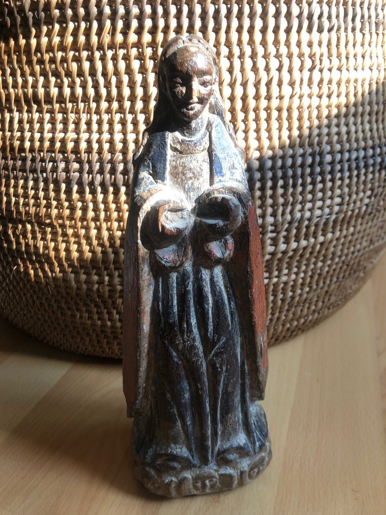 Figurka - Frau mit Umhang - Drewno #2.1
