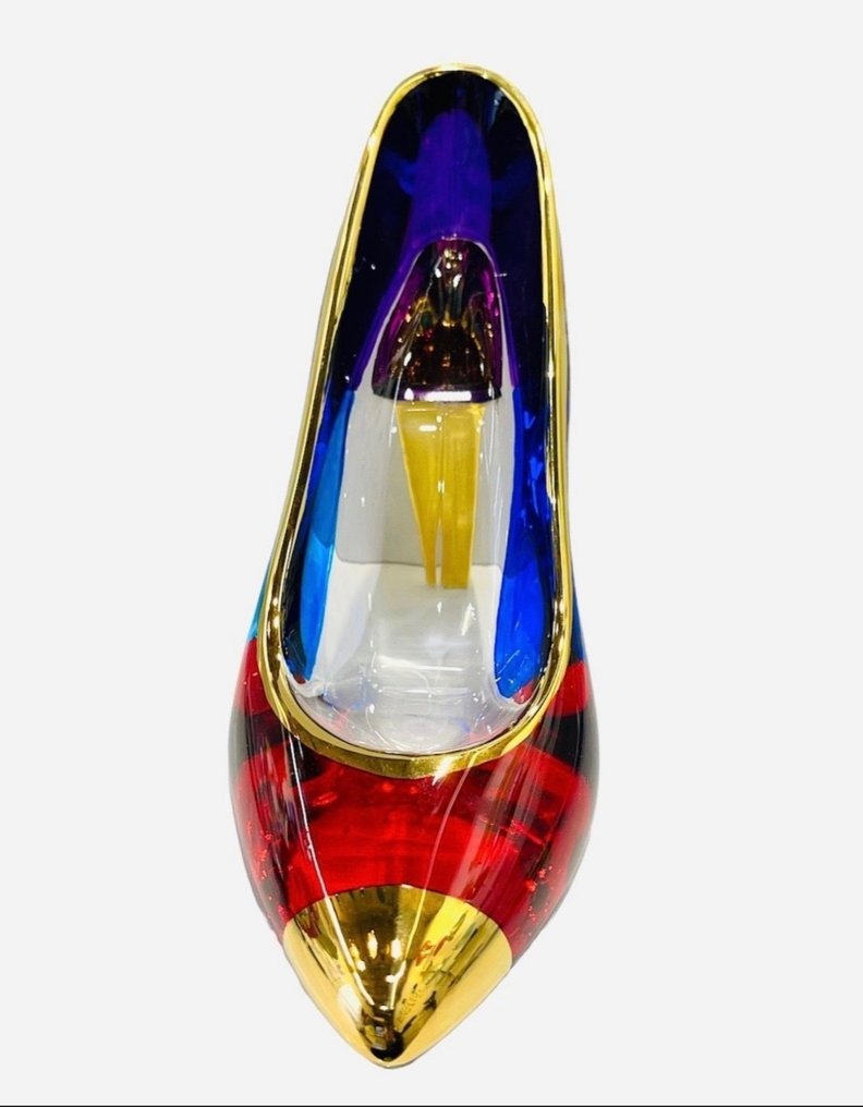 Γλυπτό, Cinderella's slipper - 20 cm - χειροποίητο διακοσμητικό γυαλί #2.1