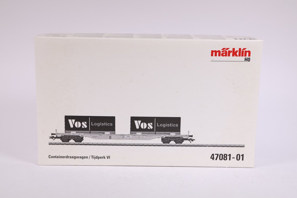 Märklin H0 - 47081-01 - Vagão de carga de modelismo ferroviário (1) - Transportador de contêineres tipo Sgnss 'Vos Logistics' - Hupac #2.1