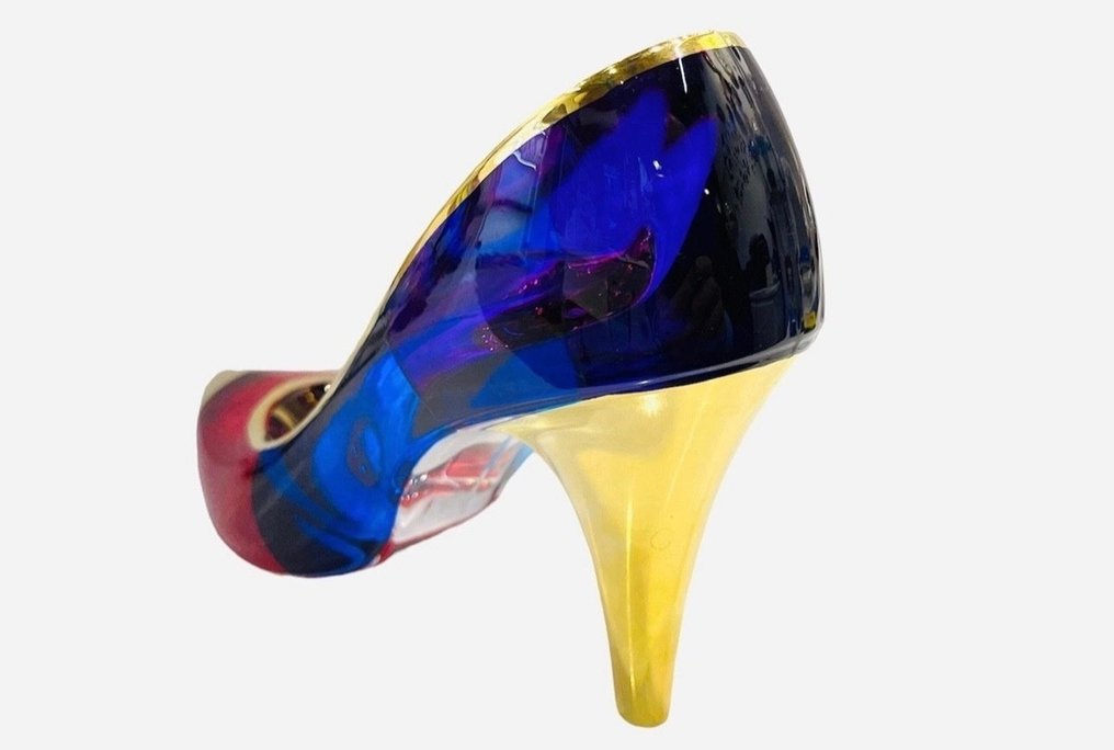 Γλυπτό, Cinderella's slipper - 20 cm - χειροποίητο διακοσμητικό γυαλί #4.3