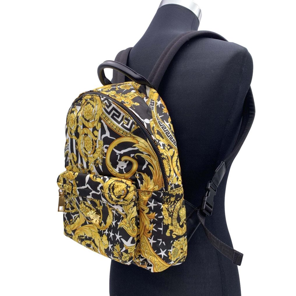 Versace - Nylon Baroque Medusa Small Shoulder Bag - Mochila #2.1