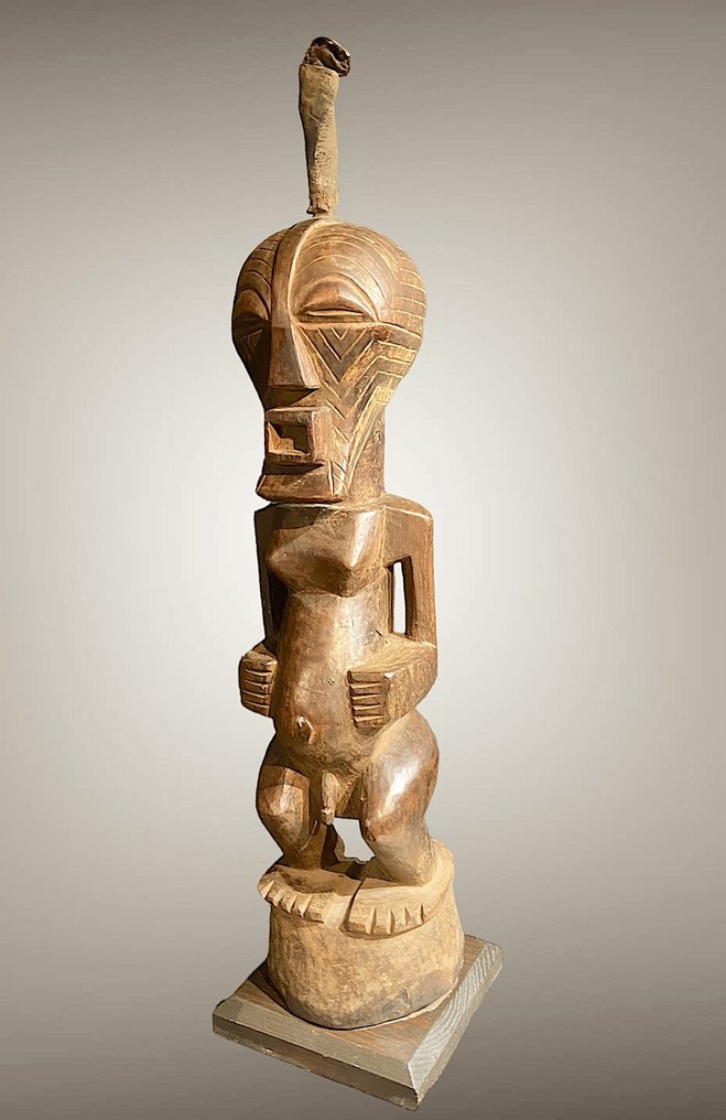 sculptuur - Songje - 100 cm - Democratische Republiek Congo #1.1