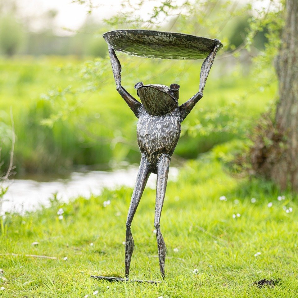  鳥浴盆 - 金屬 - Groot 青蛙 鸟 洗澡 #1.0