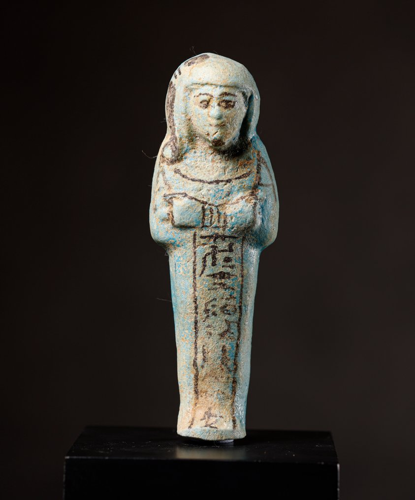 Forntida Egypten Ushabti från vesiren LIRY med rapport. - 13.5 cm #2.1