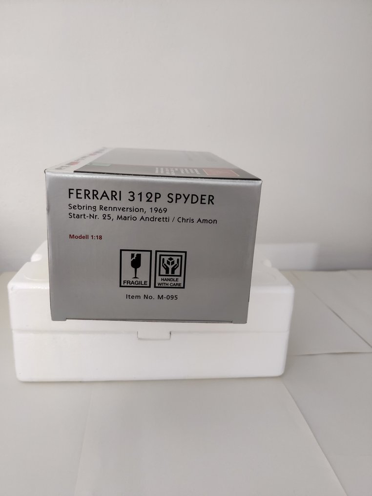 CMC 1:18 - Modellino di auto - Ferrari 312P Spyder Sebring #2.1