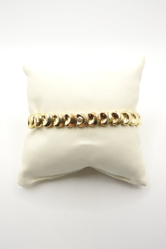 Chimento - Armband - Armillas Flexible - 18 karaat Geel goud -  0.02ct. tw. Diamant  (Natuurlijk) #1.1