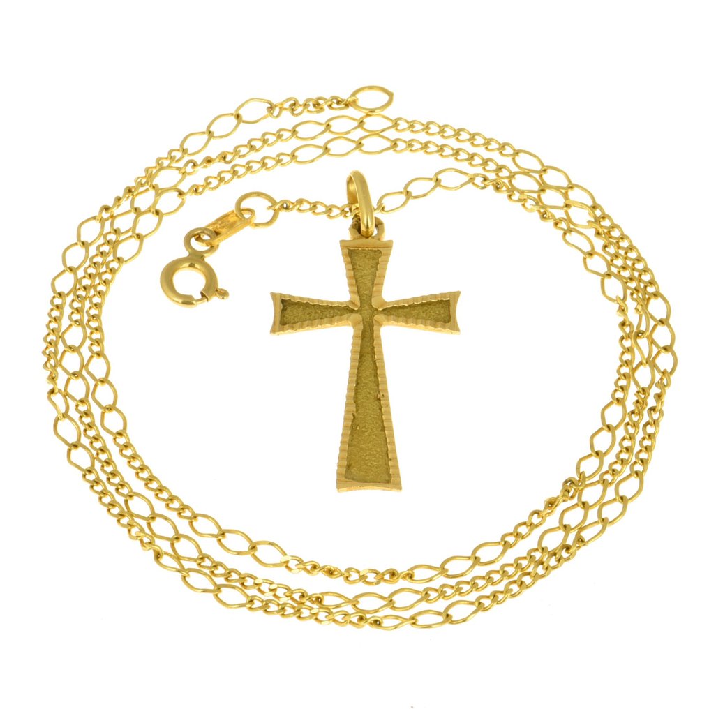 Halskette mit Anhänger - 18 kt Gelbgold  #1.1
