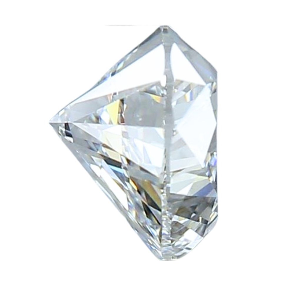 1 pcs Diamant - 0.90 ct - Brillant, Cœur - H - VVS2 #1.2