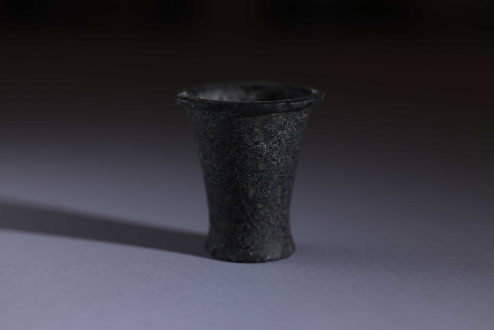 Égypte ancienne rare vase en diorite avec rapport - 4.5 cm #1.1