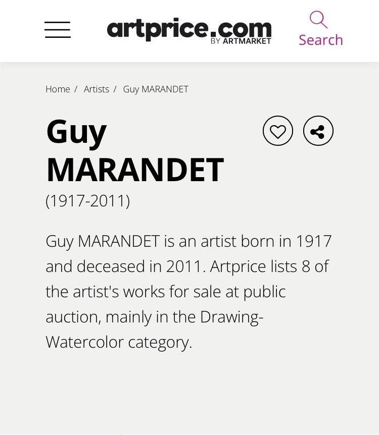 Guy Marandet (1917-2011) - Sous le panier #2.1