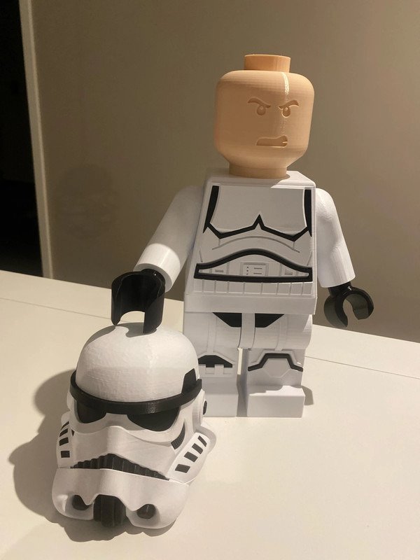 Figura - Hand Made XXL Star wars Lego stromtrooper - Plástico #1.2