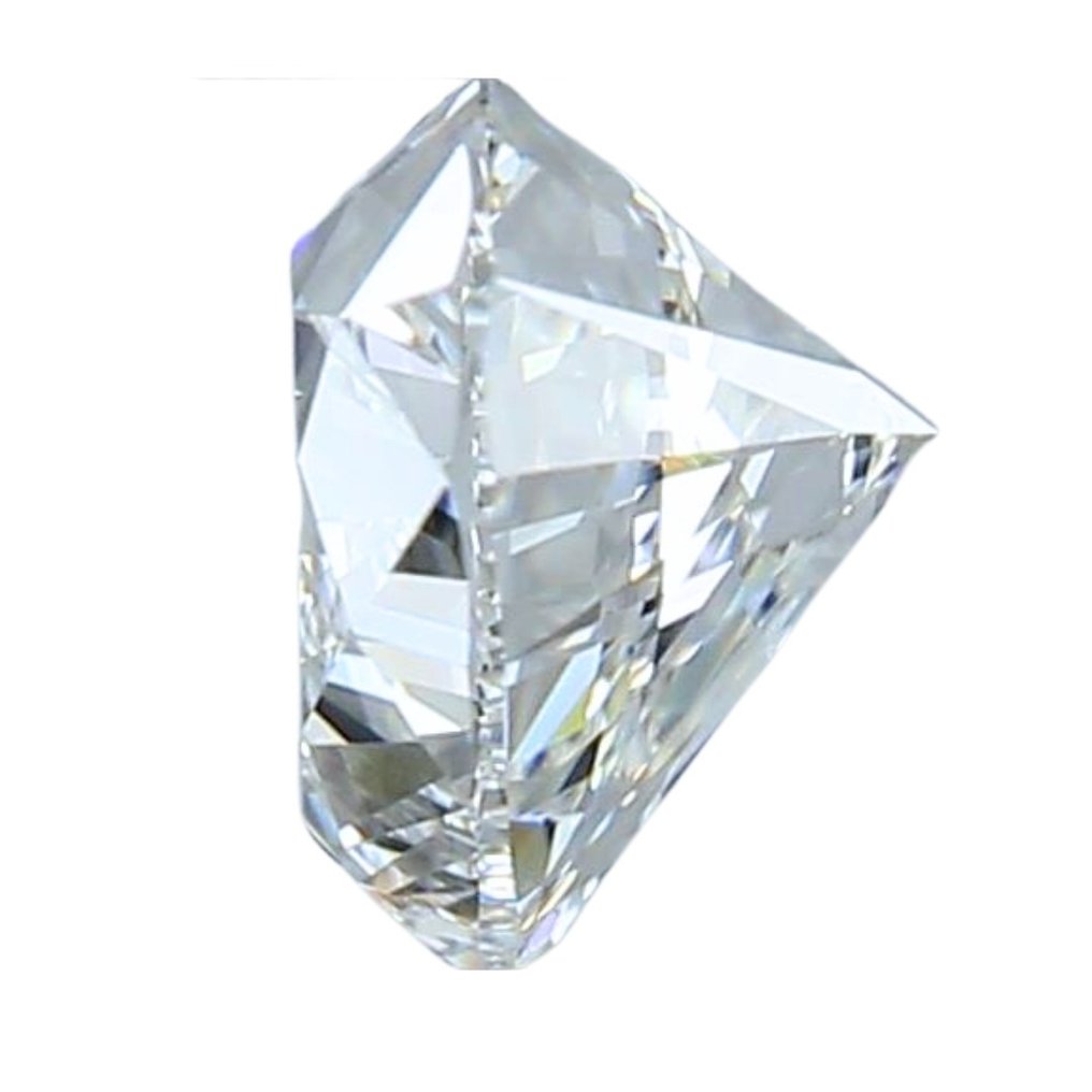 1 pcs Diamant - 0.90 ct - Brilliant, Hjerte - H - VVS2 #2.1