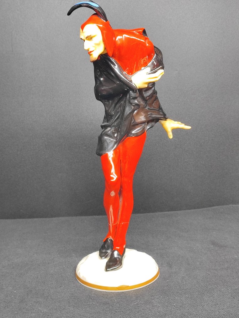 Hutschenreuther - Karl Tutter - sculptuur, Mefisto - 29.5 cm - Porselein - 1955 #1.2