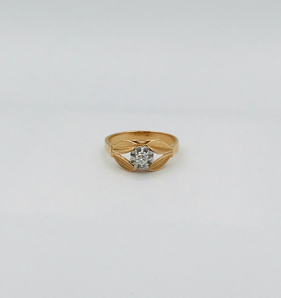 Pierścień wieczności - 18-karatowe Różowe złoto -  0.11 tw. Diament  (Naturalny) #1.2