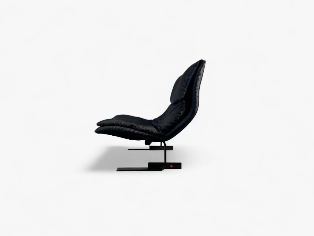 Saporiti - Giovanni Offredi - Lounge chair - Onda - Steel and fabric #2.1