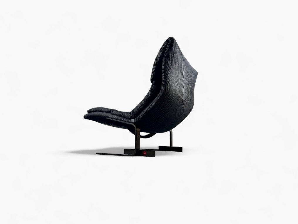 Saporiti - Giovanni Offredi - Lounge chair - Onda - Steel and fabric #3.1