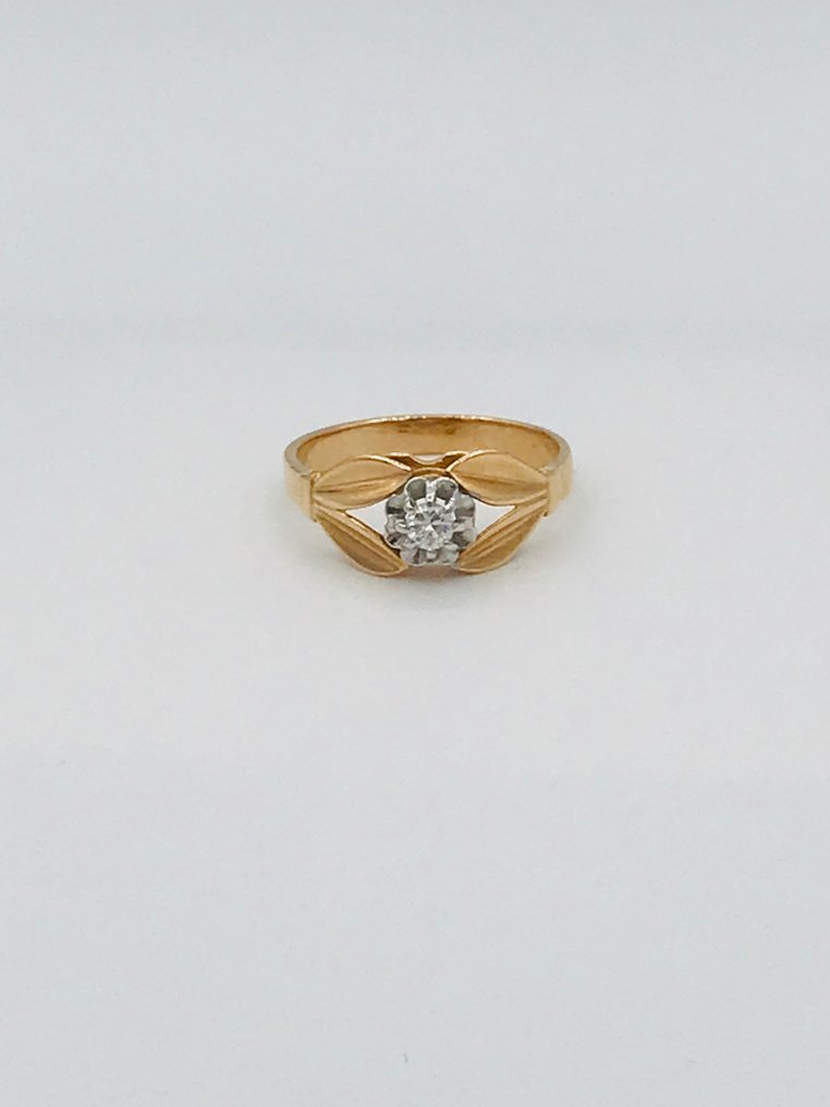 Pierścień wieczności - 18-karatowe Różowe złoto -  0.11 tw. Diament  (Naturalny) #2.1