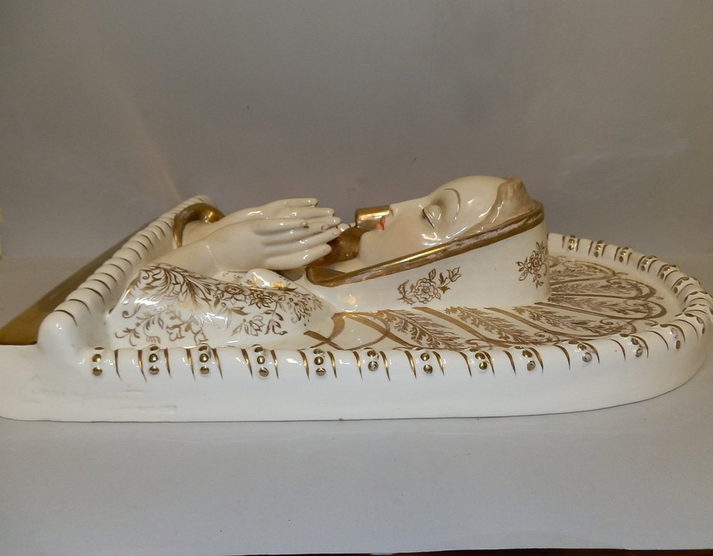 Cacciapuoti - 小雕像 - piastra Madonna - 陶瓷 #2.1