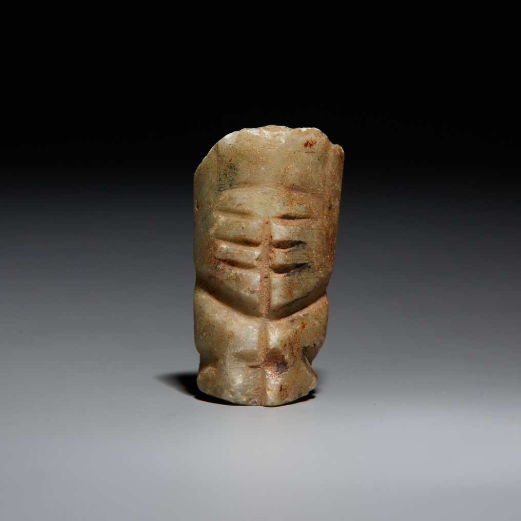 墨西哥米斯特卡 石头 神像下半身。公元 800 - 1200 年。高 3.1 厘米。西班牙进口许可证。出自新特里尔博物馆  (没有保留价) #1.1