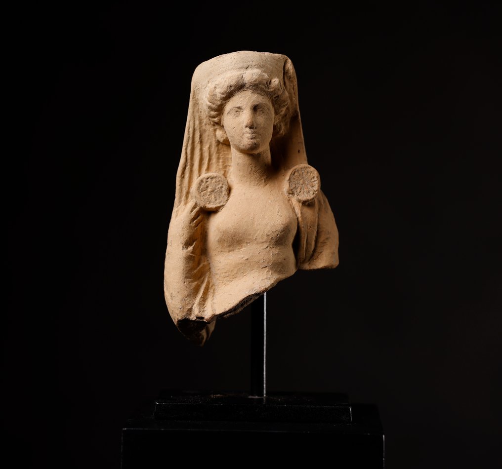 Altgriechisch weibliche Gottheit in Schößchen gekleidet - 12 cm #1.2