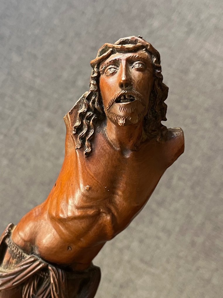 Escultura, Corpus Christi XVI eme, Flandres - 24 cm - Madeira #2.1