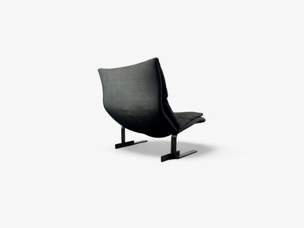 Saporiti - Giovanni Offredi - Lounge chair - Onda - Steel and fabric #2.2