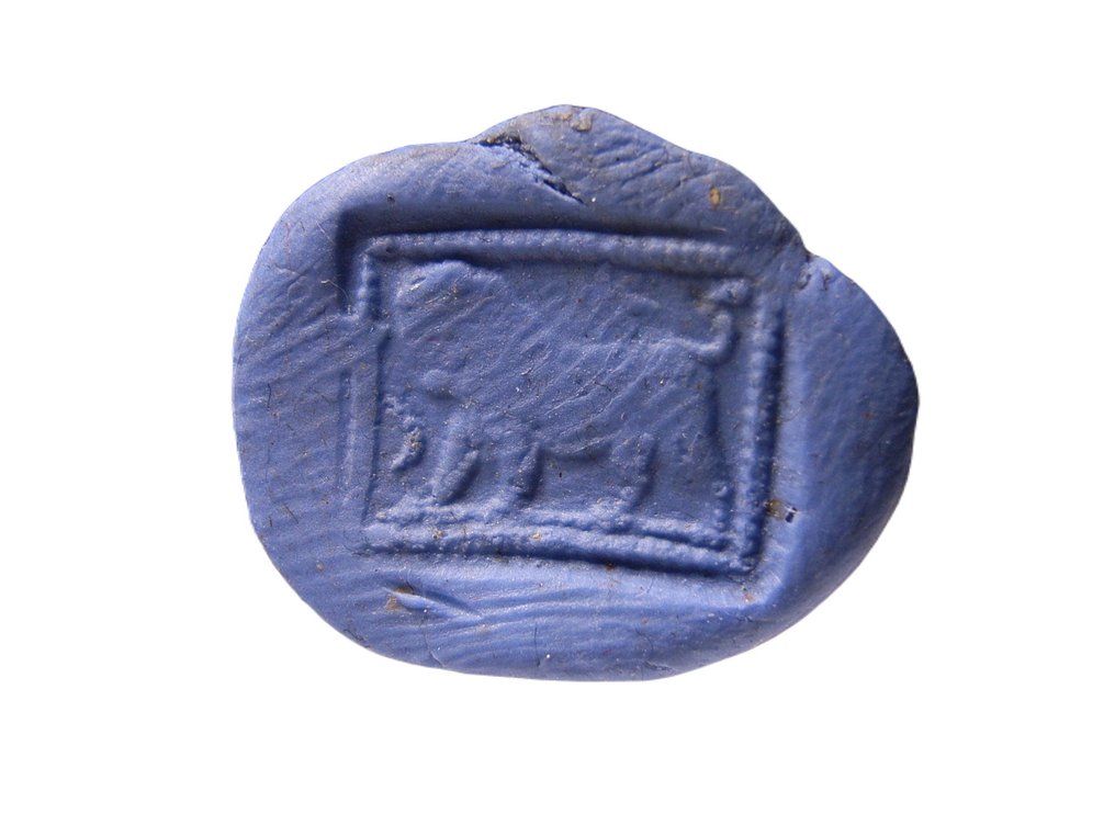 Römisches Reich Griechisch-Römisch Siegelring mit Löwen Verzierung, Fingerring Schmuck-Sammlung Ring #3.1