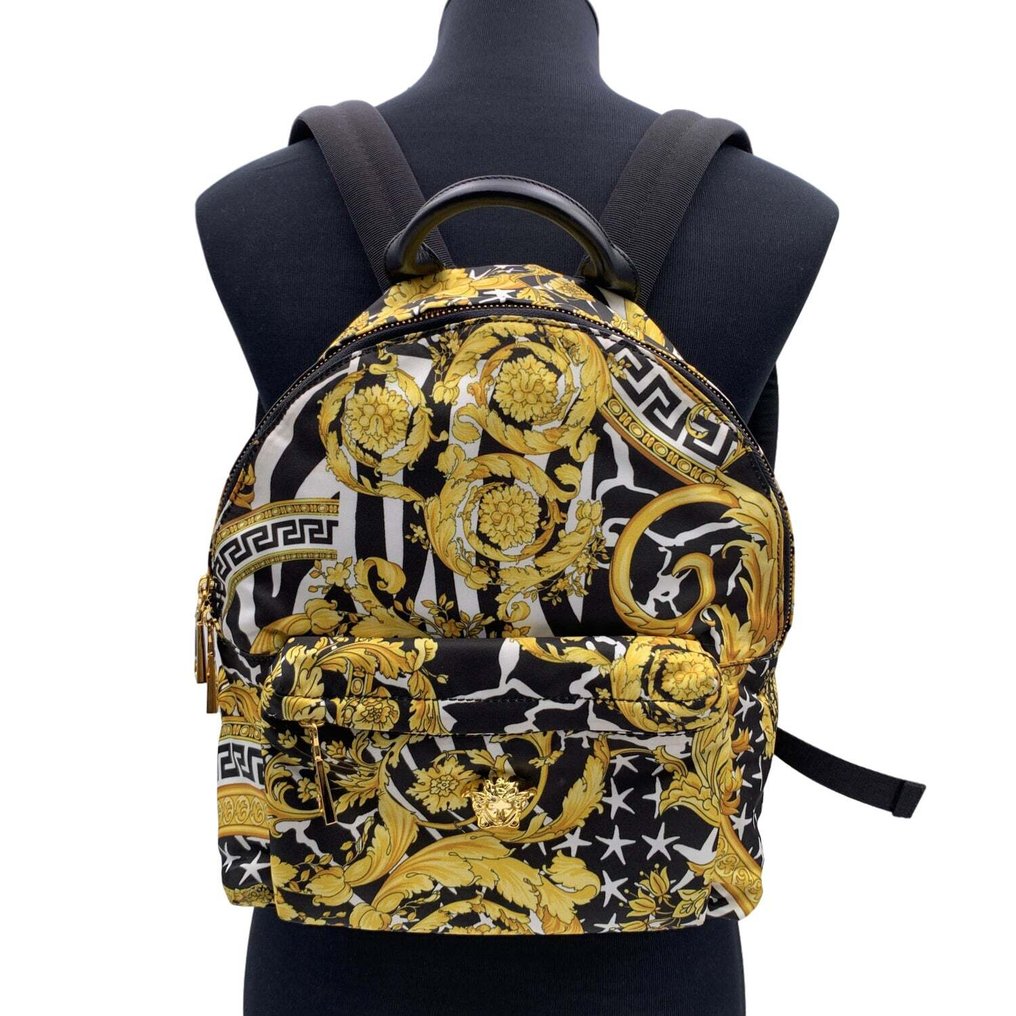 Versace - Nylon Baroque Medusa Small Shoulder Bag - 背包 #1.2