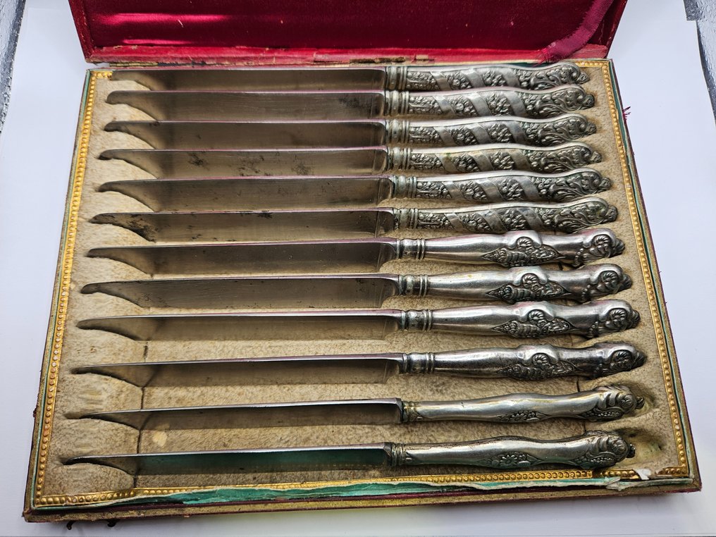 Set cuțite de masă (12) - Placat cu argint #3.2