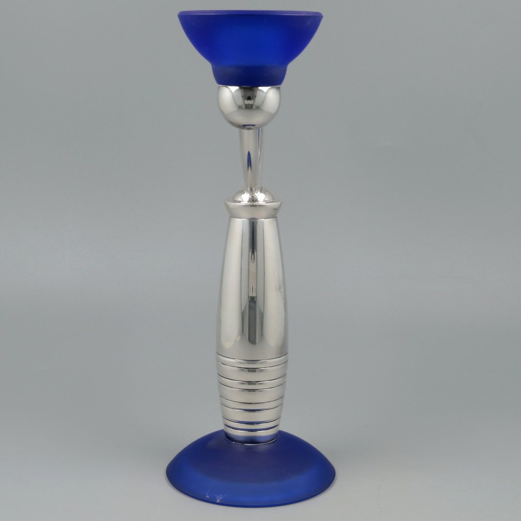 Christofle Kandelaar model: Alexandrie NO RESERVE - Lysestake - Forsølvning, Glass #1.2