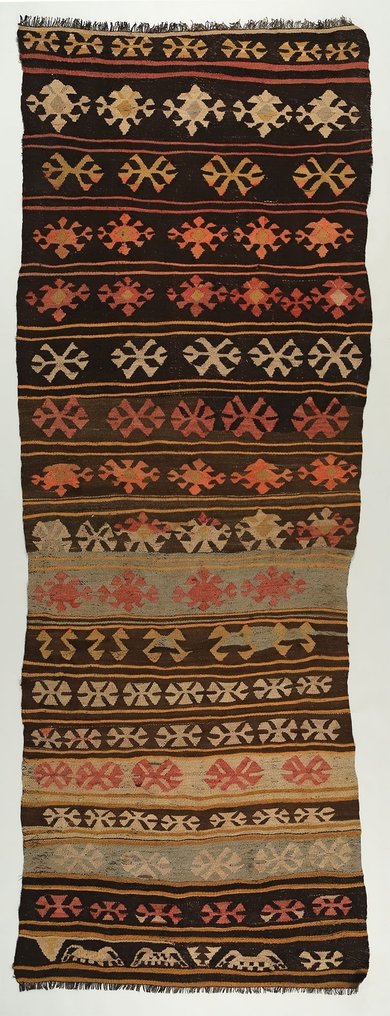 Usak - 凯利姆平织地毯 - 306 cm - 110 cm #1.1