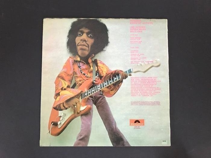 Jimi Hendrix' Band Of Gypsys - Useita taiteilijoita - band of gypsys-live - Yksittäinen vinyylilevy - 180 gram, 1st Stereo pressing - 1970 #2.2