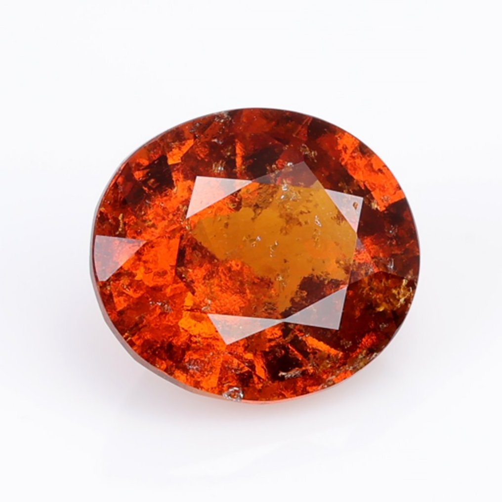 1 pcs Qualité fine - (Orange vif/foncé) Hessonite - 3.52 ct #2.1