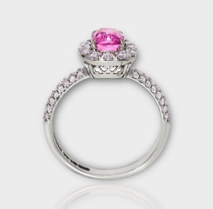 Δαχτυλίδι αρραβώνων - 14 καράτια Λευκός χρυσός - 1.81ct. tw. Ζαφείρι #4.3