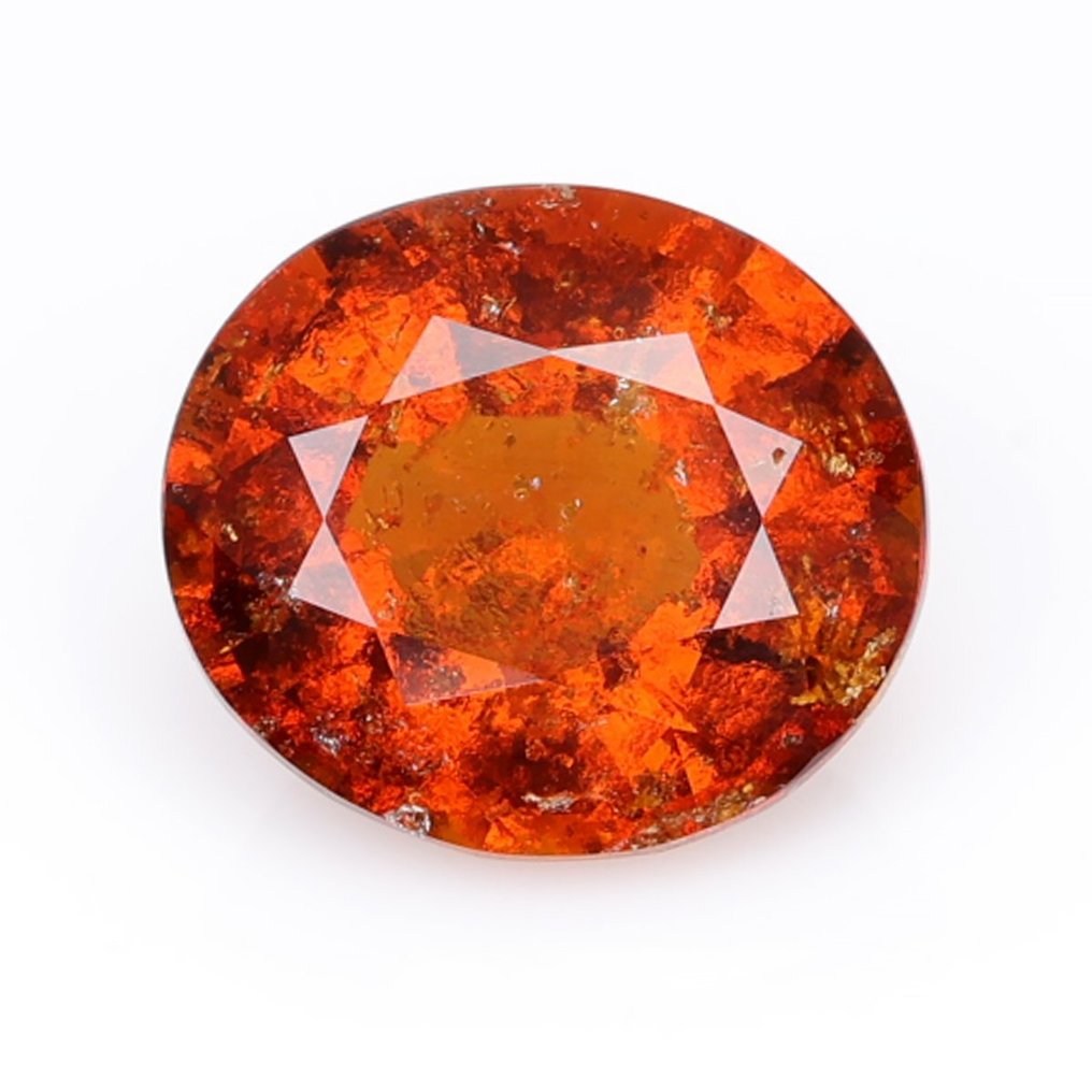 1 pcs Fine  Quality - (Vivid/Deep Orange)

 Hessonite - 3.52 ct #1.2