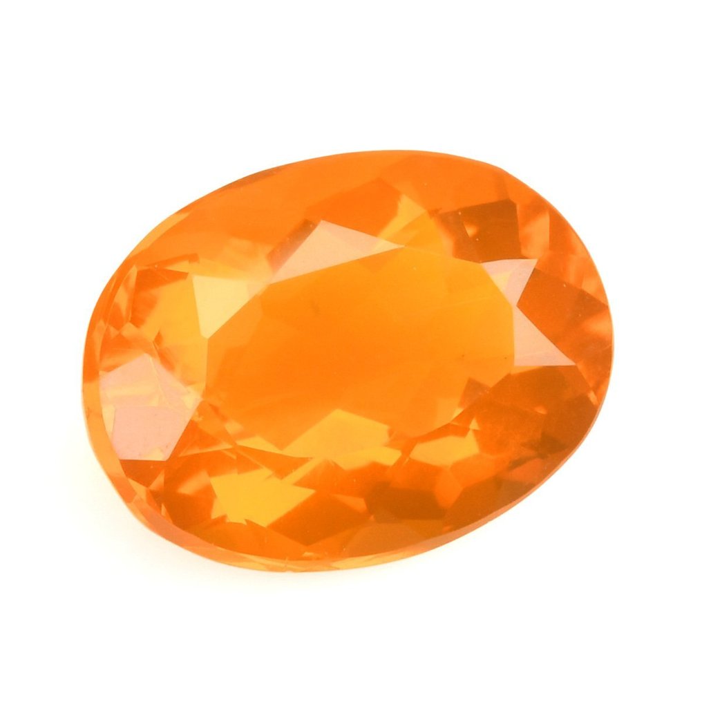 1 pcs Fin kvalitet - (Vivid Orange)
 Brann opal - 2.94 ct #1.2