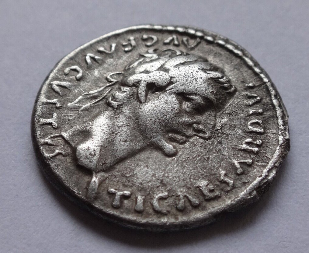 Impero romano. Tiberius. AD 14-37 "Tribute Penny" type AR. Denarius #2.1