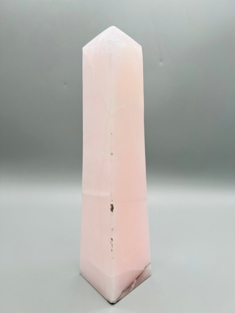 Calcit - Mangano Calcit - Roz Turn - Obelisc - Calitate AAA - Piatră vindecătoare - Piatră naturală - Newfind din 2020 - Înălțime: 215 mm - Lățime: 69 mm- 2310 g - (1) #2.1