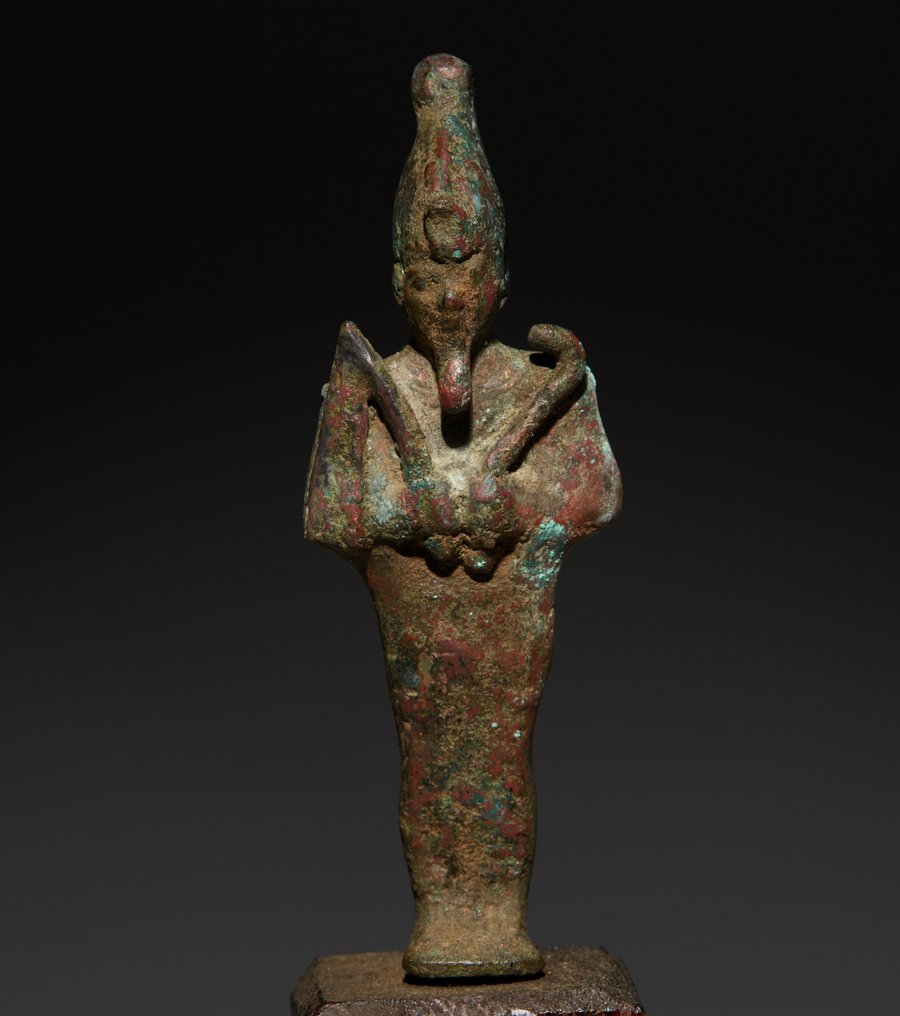 Antico Egitto Bronzo Osiride. Periodo Tardo, 664-332 a.C. Altezza 10,5 cm. #1.2
