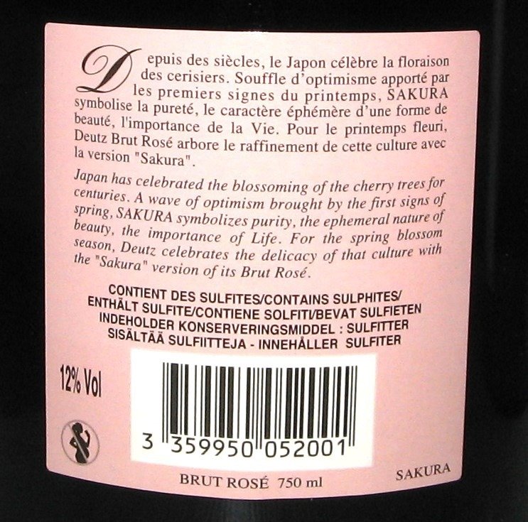 Deutz, Rosé Limited Edition "Sakura" - Champagne - 3 Pullot (0.7 L) #2.1