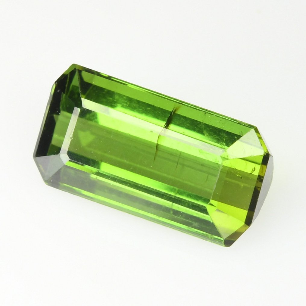 1 pcs Βαθύ πράσινο (κιτρινωπό) Verdelite - 4.33 ct #1.2