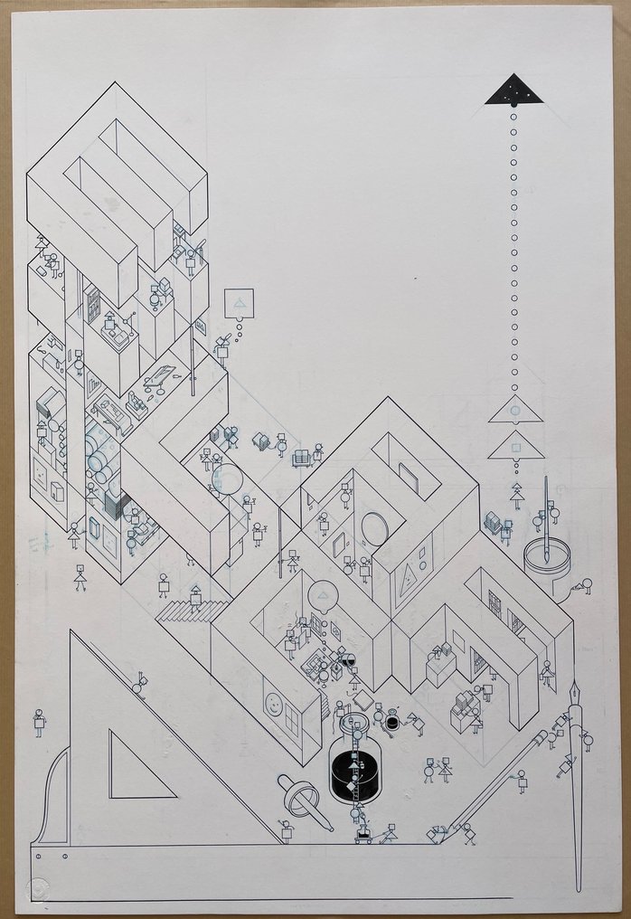 Ware, Chris - 1 Original drawing - Building Stories - East London Comics and Graphic Arts Festival - 2015 #1.1