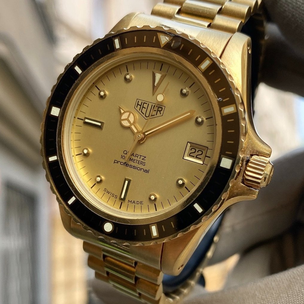 Heuer - Rare Diving Watch, Solid 18K Yellow Gold - 988 413 - Unissexo - 1980-1989 #1.1
