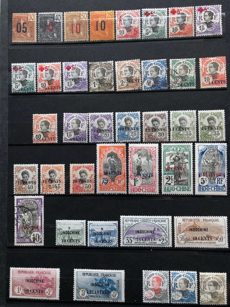Colonie Française  - Colonies Fr. : Indochine/Mong-Tzeu/Kouang-Tchéou/Wallis&Futuna. Beaux timbres de +4500 euros #2.1